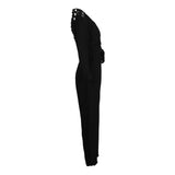 Sandro Women's Black V-Neck Viscose Jumpsuit Size 40 FR 12 UK 8 US SFPCO00036