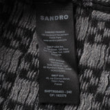 Sandro Men's Grey Knit Cashmere Blend Cardigan Size S SHPTR00403