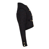 Sandro Women's Black Wool Blend Tweed Cardigan Size 34 FR 6 UK 2 US SFPCA00894