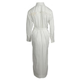 Sandro Women's White Long Cotton Shirt Dress Size 36 FR 8 UK 4 US SFPRO03706