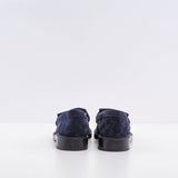 Tod's Women's Navy Gomma Basso 59C Frangia Doppia Loafers Size 37 EU 4.5 UK 7 US