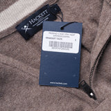 Hackett London Herren-Pullover aus Kaschmirmischung mit Reißverschluss, braun, „ Strick “, Größe S, HM702833