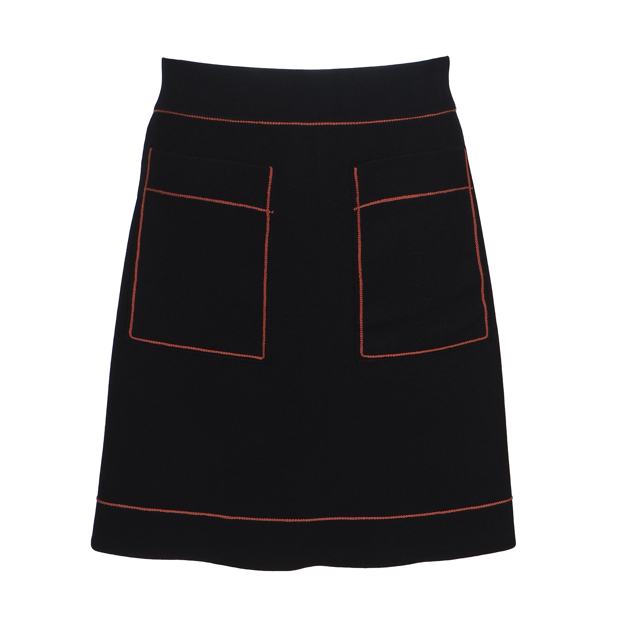 Sandro Women's Black Knit A-Line Short Skirt Size 34 FR 6 UK 2 US SFPJU00267