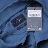 Hackett London Men's Blue 100% Cotton Long Sleeve Polo Shirt Size L HM550988