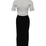 Sandro Damen-Midi-Strickkleid in Schwarz, Größe 36 FR, 8 UK, 4 US, SFPRO03187