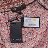 Maje Women's Pink Floral Viscose Asymmetric Skirt Size 36 FR 8 UK 4US MFPJU00886