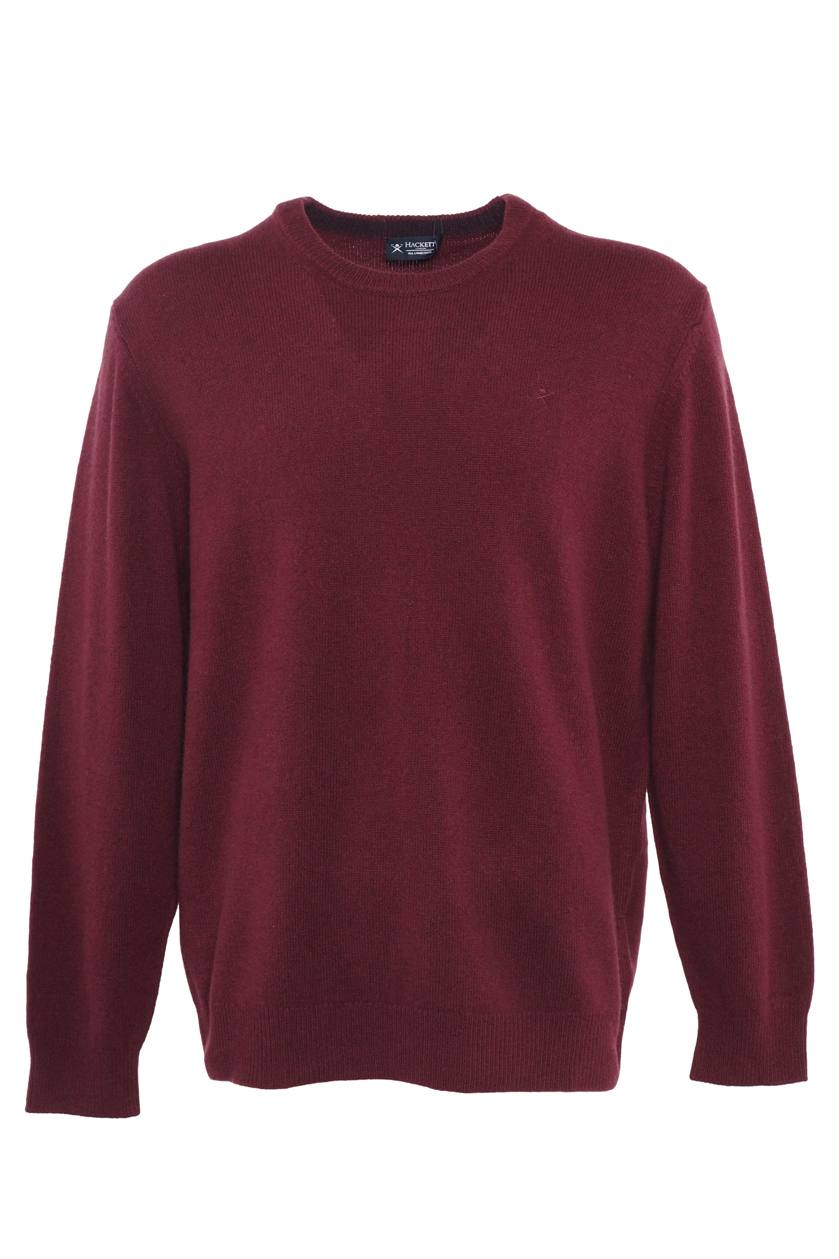 Hackett London Men's Burgundy Knit 100% Wool Sweater Size 2XL HM702691
