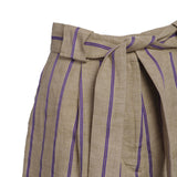 Sandro Paris Women's Shorts Striped Belted Size FR 34 UK 6 US 2 SFPSH00083
