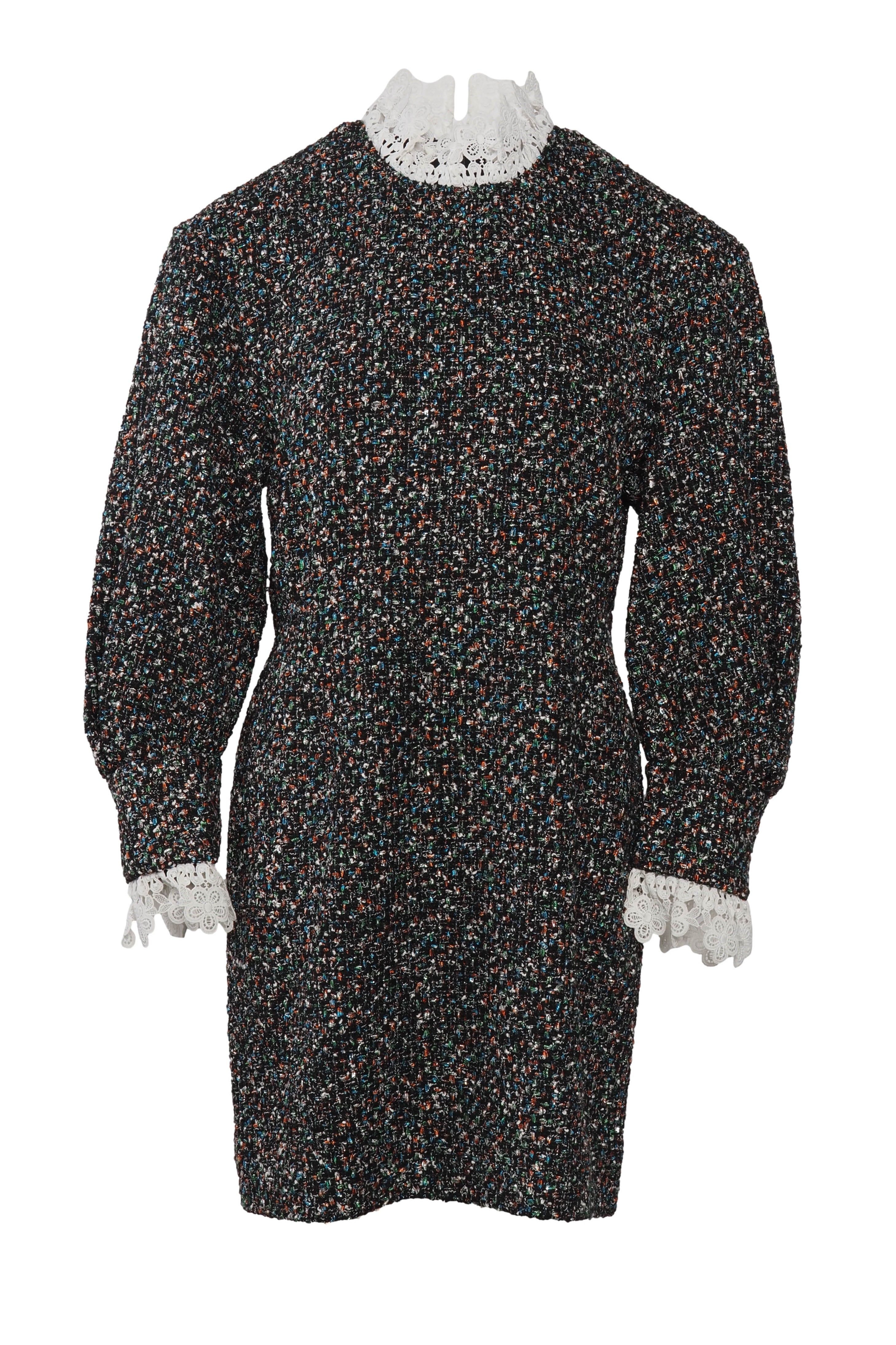 Sandro Women's Multicolor Tweed Short Dress Size 40 FR 12 UK 8 US SFPRO02535