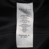 Sandro Women's Black Ruffle Short Dress Size 34 FR 6 UK 2 US SFPRO01938