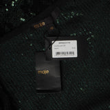 Maje Women's Green Long Sleeve Sequin Short Dress Size 40 FR 12UK 8US MFPRO02725