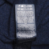 Hackett London Top Sweater V-Neck Wool Cashmere Knit Blue Size S HM702699