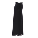 Sandro Paris Women's Black Knit Long Skirt Size 40 FR 12 UK 8 US SFPJU01085