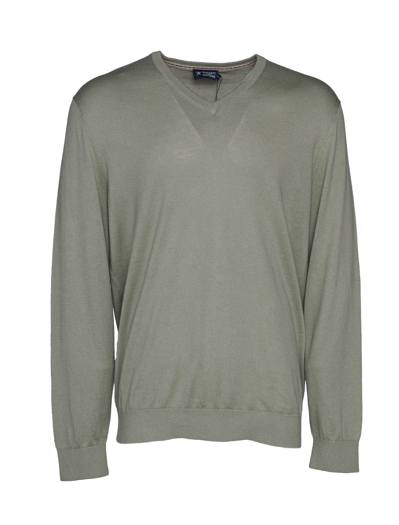 Hackett London Men's Green Cashmere Blend V-Neck Sweater Size XXL HM702784