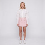 Maje Rosa Tweed-Minirock aus Wollmischung für Damen Größe 38 FR 10 UK 6 US MFPJU00921