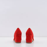 Tod's Women's Red Cuoio T70 72A Decollete Heels Size 35.5 EU 5.5 US 3.5 UK