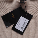 Maje Women's Beige High Neck Wool Blend Sweater Size 40 FR 12 UK 8 US MFPPU00520