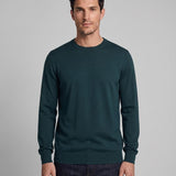Hackett London Men's Dark Green Wool & Silk Blend Sweater Size L HM702834
