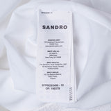 Sandro Paris Women's White Collared Short Tweed Dress Size 36 S 8 SFPRO03498