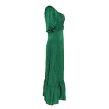 Sandro Damen-Langkleid in Grün mit Strasssteinen, Größe 36 FR, 8 UK, 4 US, SFPRO02951