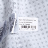 Hackett London Men's White Slim Fit Abstract Shirt Size M HM309145