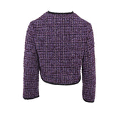 Maje  Wolle -Misch-Tweedjacke für Damen in Lila, Größe 40, FR 12, UK 8, US MFPVE00424