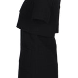 Sandro Paris Women's Black Peter Pan Collar Tweed Dress Size 38 M 10 SFPRO01916