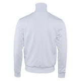 Sandro Men's White Embroidered Logo Zip Up Sweater Size M SHPSW00587