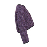 Maje  Wolle -Misch-Tweedjacke für Damen in Lila, Größe 40, FR 12, UK 8, US MFPVE00424
