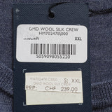 Hackett London Men's Blue Knit Wool Silk Blend Sweater Size 2XL HM702478