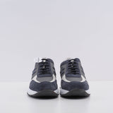 Hogan Men's Navy Suede Interactive H Flock Sneakers Size 43 EU 9 UK 10.5 US