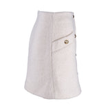 Sandro Women's White Wool Blend Short Skirt Size 36 FR 8 UK 4 US SFPJU00996