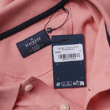 Hackett London Top Polo Shirt Knit Embroidered Logo Pink Size XL HM562688