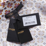 Maje Women's Multicolour Shirt And Trousers Satin Set Size 1 S 8 MFPCM00328