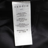 Sandro Women's Black Linen Blend Shirt Dress Size 36 FR 8 UK 4 US SFPRO00473