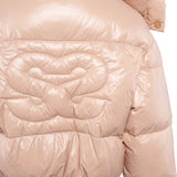 Sandro Women's Beige Hooded Puffer Jacket Size 34 FR 6 UK 2 US SFPOU00513