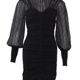 Sandro Damen-Kurzkleid in Schwarz mit Bustier-Optik, Größe 34 FR, 6 UK, 2 US, SFPRO02694