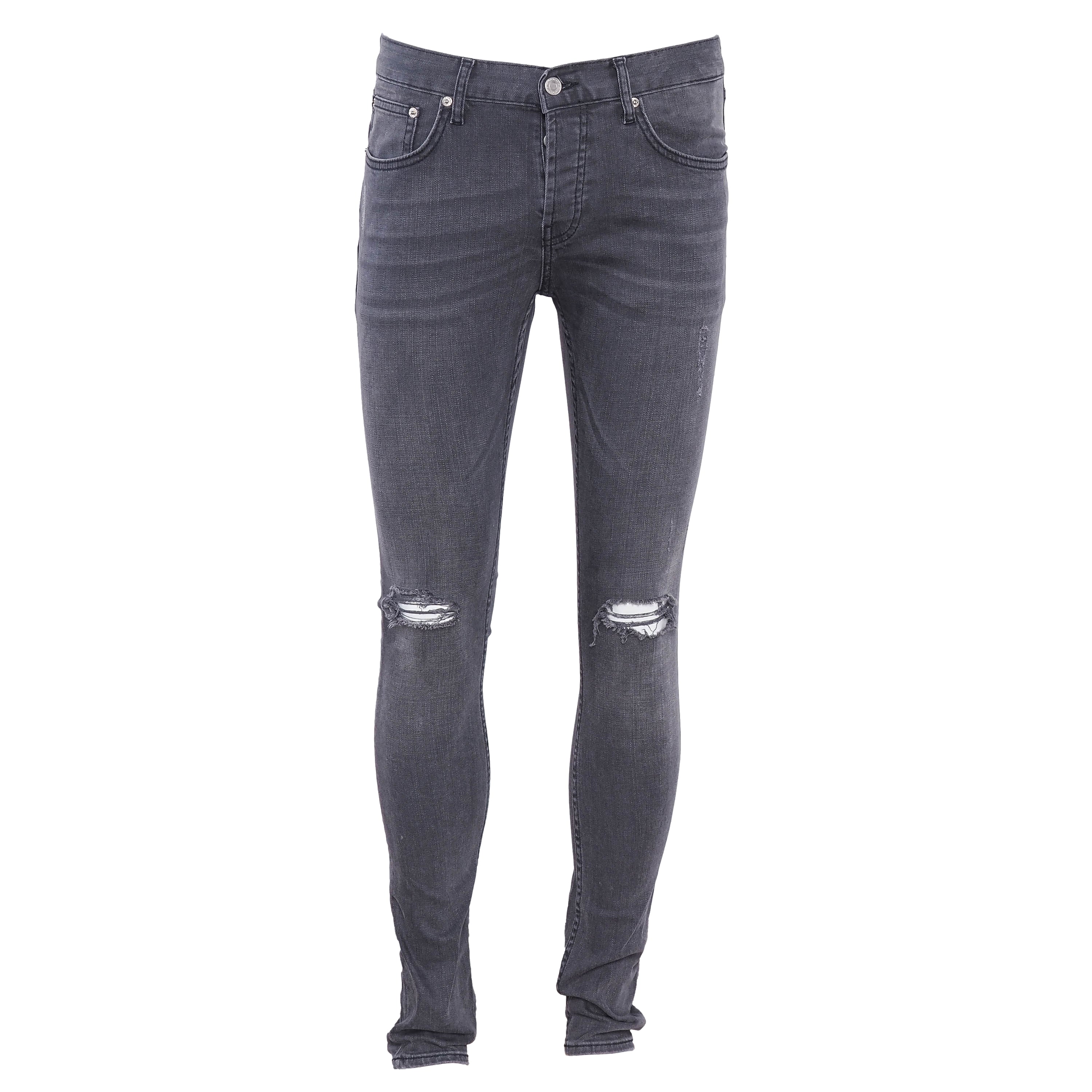 Sandro Men's Grey Ripped Skinny Jeans Size 31 P6167S