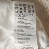 Sandro Women's White Linen Blend Short Dress Size 34 FR 6 UK 2 US SFPRO02410