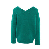 Maje Women's Green Knitted Wool Blend Sweater Size 40 FR 12 UK 8 US MFPPU00351