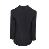 Sandro Paris Women's Black Tweed Blazer Jacket Size 40 L 12 SFPVE00973