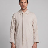 Sandro Paris Men's Beige Cotton Long Trench Coat Size M SHPMA00347