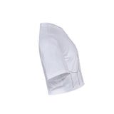 Sandro Women's White Rhinestone Cropped T-Shirt Size 40 FR 12 UK 8 US SFPTS01313