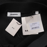 Sandro Paris Women's Black Knit Long Skirt Size 40 FR 12 UK 8 US SFPJU01085