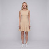 Maje Women's Beige Fine Knit Short Dress Size 38FR 10UK 6US MFPRO01821