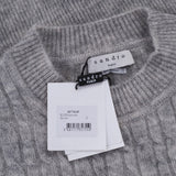 Sandro Women's Grey Knitted Mohair Blend Sweater Size 38 FR 10 UK 6 US S2741H
