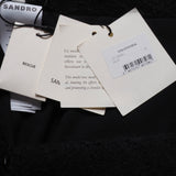 Sandro Women's Black Knit Wool Blend Skirt Size 38 FR 10 UK 6 US SFPJU00954