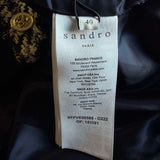 Sandro Women's Navy Oversized Tweed Jacket Size 40 FR 12 UK 8 US SFPVE00588