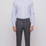 Sandro Men's Grey Houndstooth 100% Wool Trousers Size 38 FR 30 US SHPPA00919