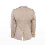 Sandro Men's Beige 100% Linen Suit Jacker Size 50 FR SHPVE00799